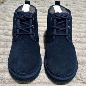 Men's Navy Blue Suede UGG Boots Size 10